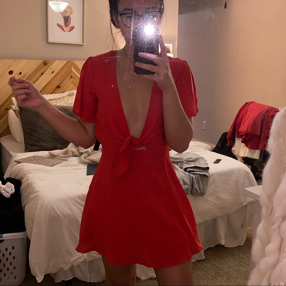 Red lulus dress w tags